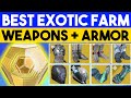 Destiny 2 - BEST EXOTIC FARMS - High Stat Armor + Exotic Weapons