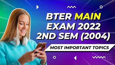 BTER 2nd sem exam 2022 | Fundamental of Electrical & Electronics Engg (2004) | most important topics