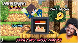 Trolling ONFIRE with Minecraft Hacks | Full to Fun | Minecraft in Telugu | Maddy Telugu Gamer