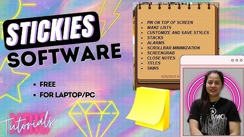 STICKY NOTES ALTERNATIVE FOR WINDOWS|TAGALOG TUTORIAL