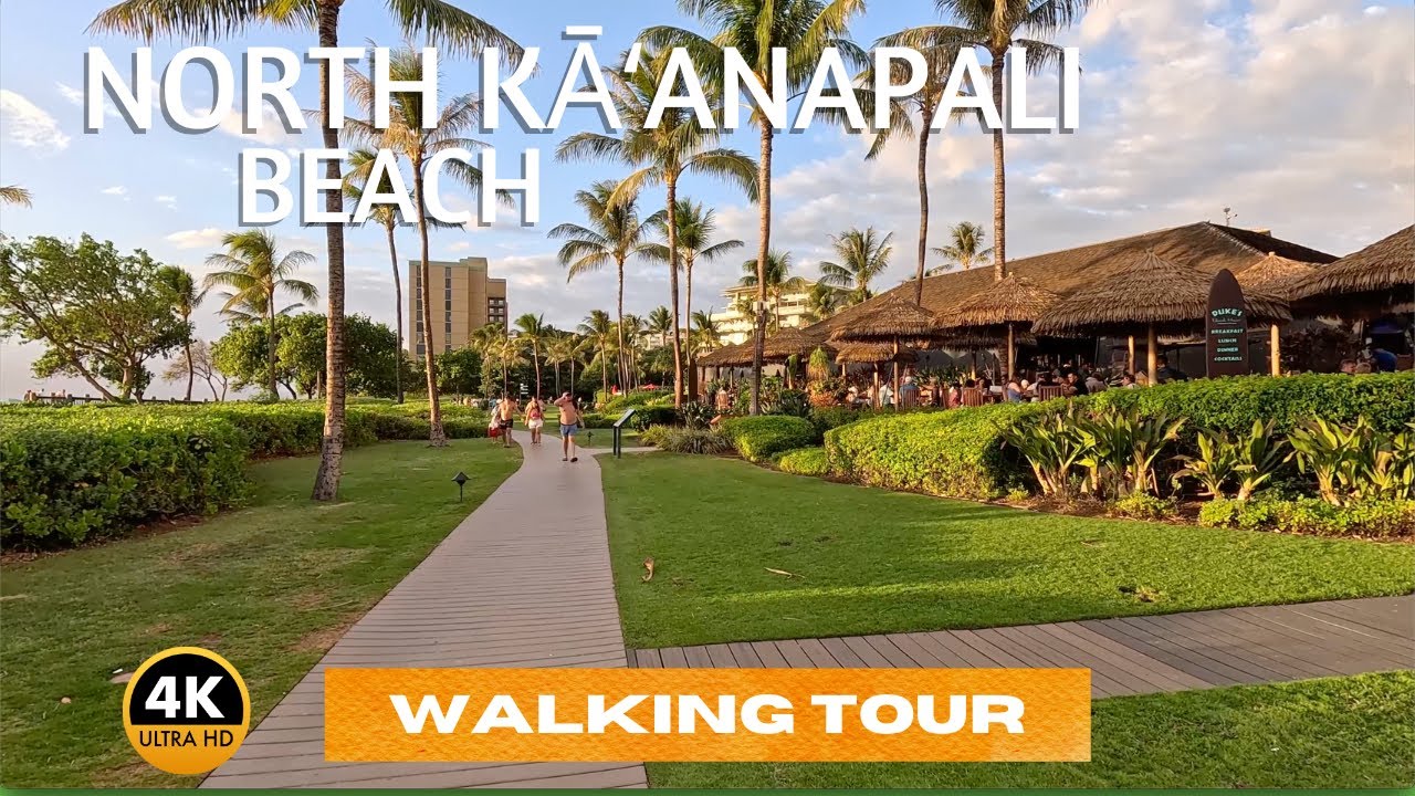 Walk on MAUI's North Ka'anapali Beach in 4K 60fps!