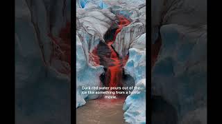 This Glacier Looks Like It’s Bleeding 😳 #shorts