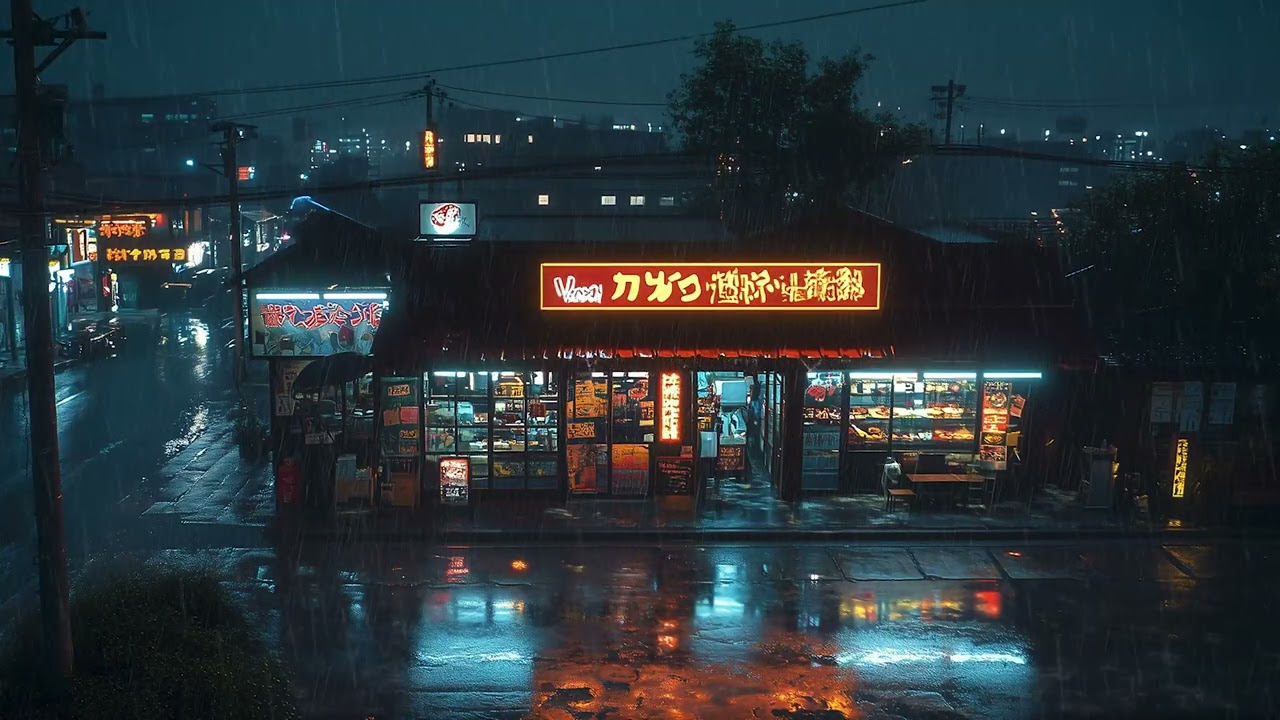 Neon Nights in Tokyo 🌧️  Chill Sounds for Night Drives & Quiet Thoughts