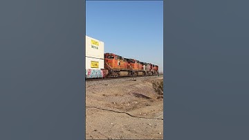 BNSF 6551 Double Stack #shorts #bnsf #bnsfrailway