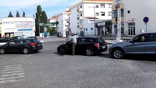 16-4-2019 A fila na bomba de gasolina em Pinhal Novo. Greve de camionistas.