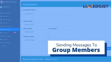 How to Send Messages to Group Members using Linkedojet