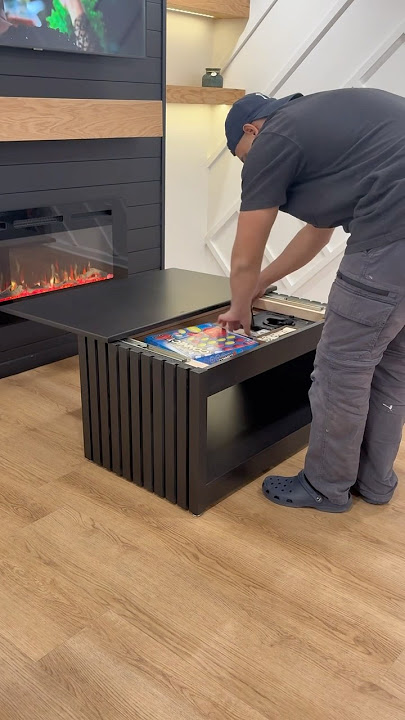 DIY coffee table with a hidden compartment #diy #process #hidden