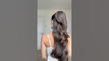 Add more volume to your half pony with this simple trick #hair #hairstyle #hairtutorial