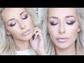 Rose gold Glitter purple Smokey Eye | DramaticMAC