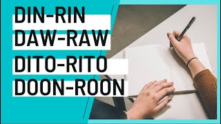 Din/Rin; Daw/Raw; Dito/Rito - Filipino Lesson & Tutorial