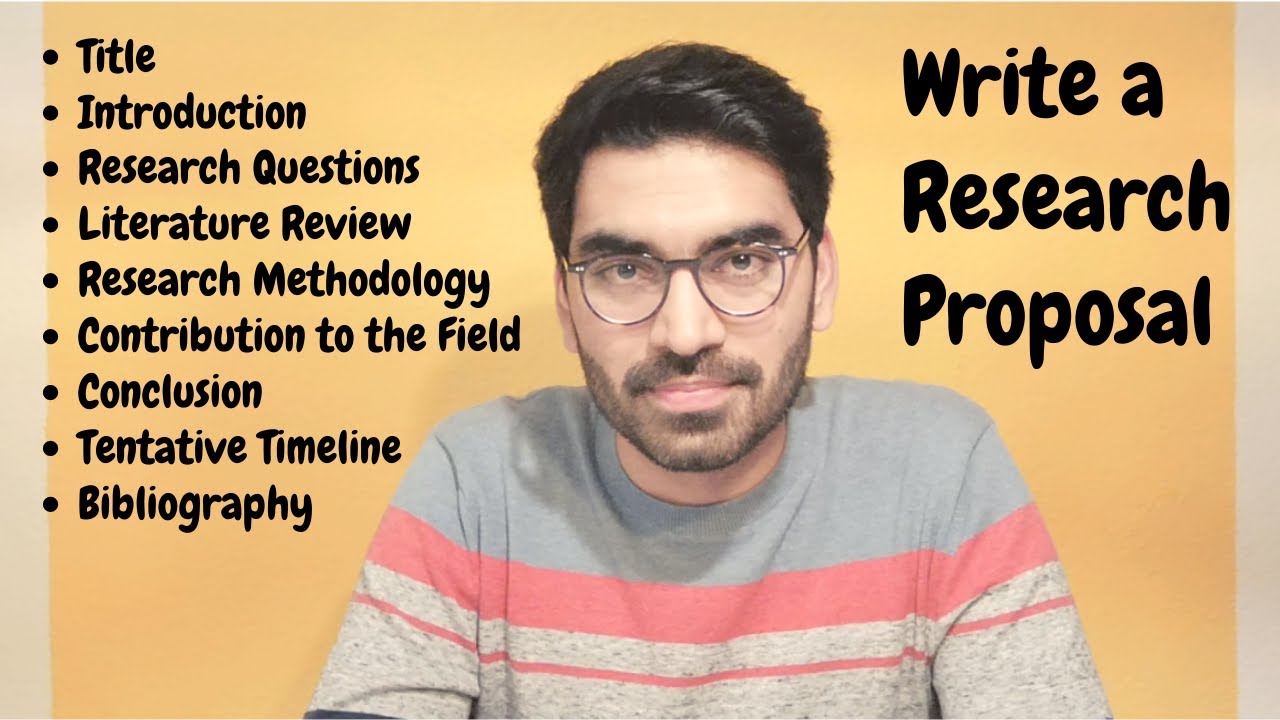 How to write a Research Proposal - YouTube