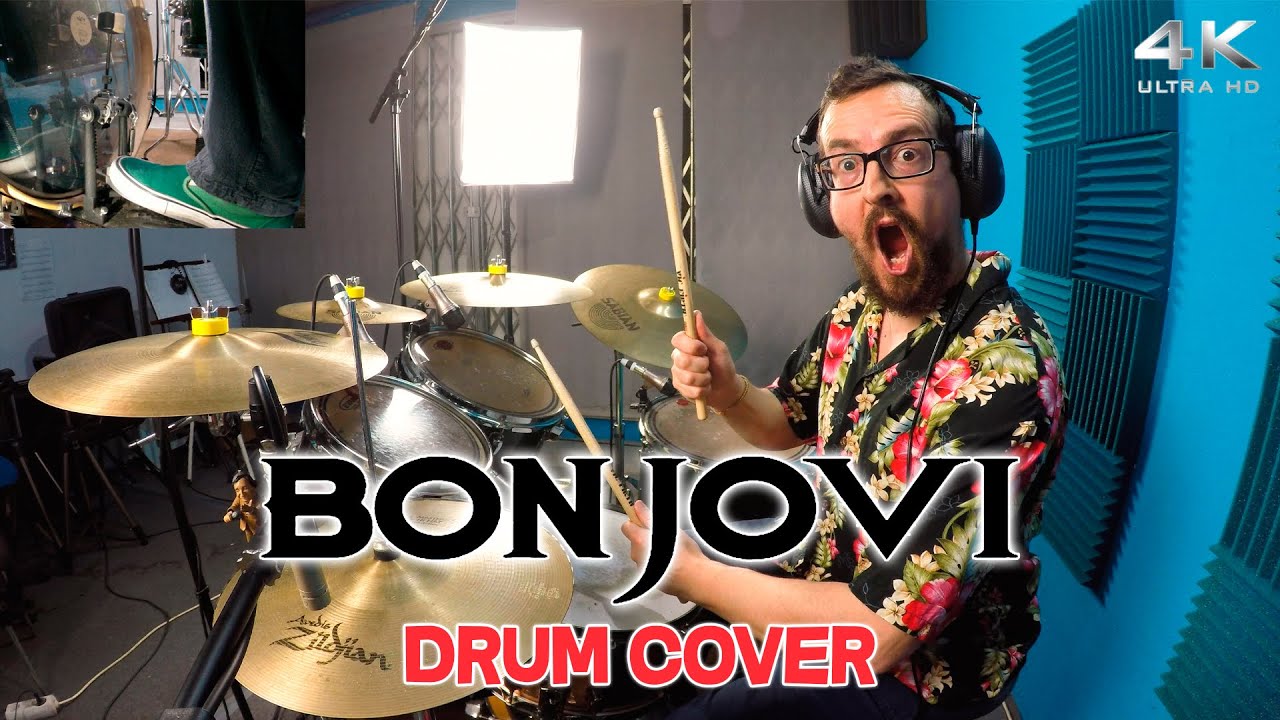 💘 BON JOVI - Runaway 🤘 [4K Drum Cover Batería] - YouTube
