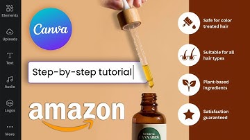 Selling Amazon infographic and Amazon ADS with Easy Canva Tutorial for beginners.