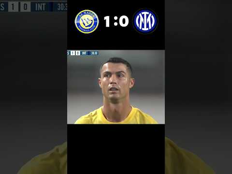 Al Nassr vs Inter Milan 1-1 Ronaldo extraordinary skills #football #youtube #alnassr #ronaldo