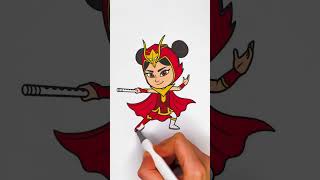 ❤️ Coloring An Yu from PJ Masks 🐉✨ Dragon Girl Glitter Art #pjmasks #kids #color #cartoon