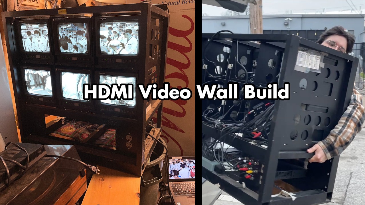 Building an HDMI CRT Video Wall from a broadcast monitor setup.