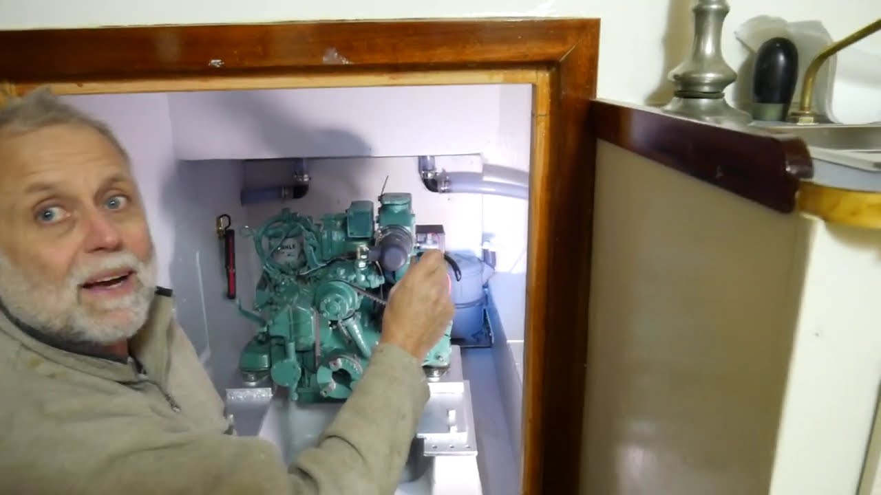 Muffler, engine wiring, motor control panel; Building a cruising sailboat - SV Tapatya EP159