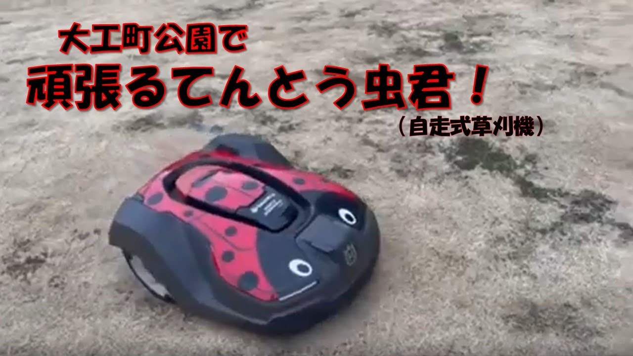 公園管理の新たな取組み～大工町公園で頑張るてんとう虫君～ - YouTube