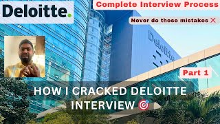 Famous Deloitte Interview Experience 💻 || Follow these tips ✨ || Deloitte Joining Process Net Worth