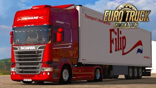 ETS2 | Scania R450 And Schmitz Mega Timelapse Driving [1.39] YouTube