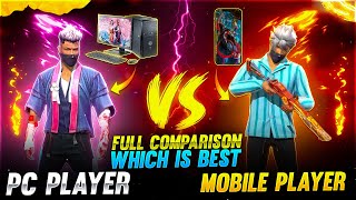 Pc player vs Mobile player Full Comparison which is best -Garena free fire screenshot 2