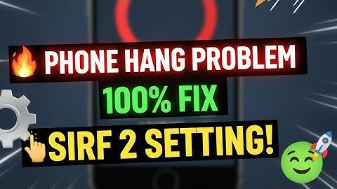 🔥Phone Hang Problem 100% Fix – Sirf 2 Setting ON Karo | Mobile Fast Trick 2025
