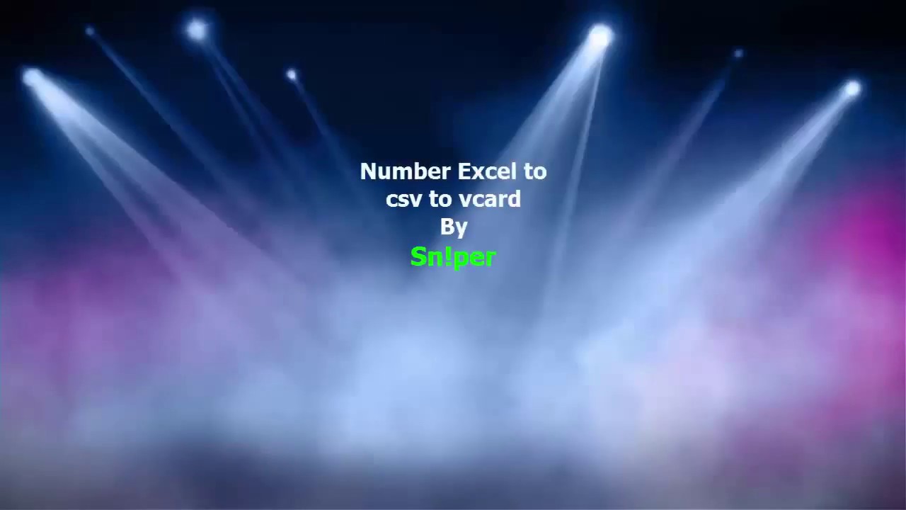 How to Convert Contacts Excel to CSV to VCard