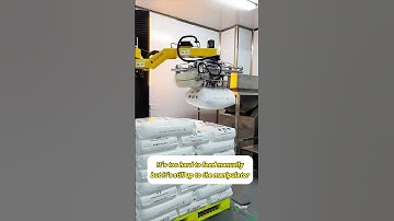 Palletizing robot #automobile #factoryproducts #intelligence #machine #factory #robot