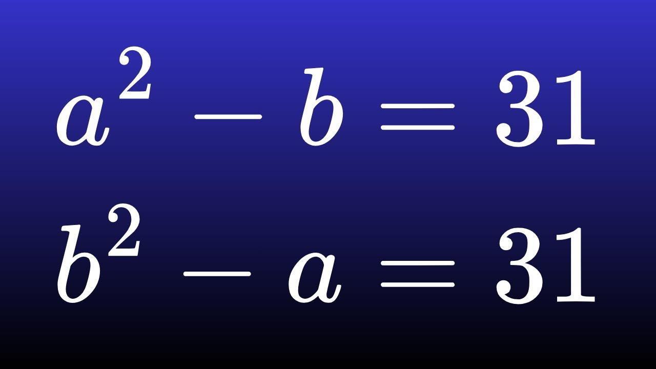 Math Olympiad | A Tricky Math Problem | Nice Algebra Challenge - YouTube