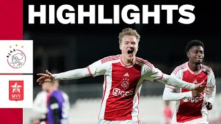 First goals in ⚪️🔴⚪️ for Rijkhoff | Highlights Jong Ajax - MVV | Keuken Kampioen Divisie