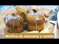 Muffins glaseados con manzana 🍎 y canela