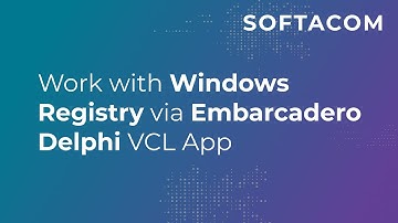 How to work with Windows registry via Embarcadero Delphi VCL app