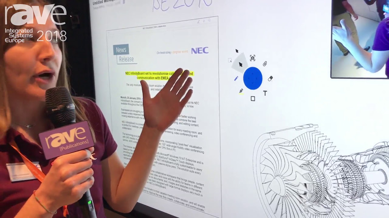 ISE 2018: NEC Display's InfinityBoard Fulfills the Needs of Modern Workspaces