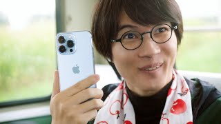 神木隆之介、全身“りんご”コーデに中川大志卒倒！？　au『意識高すぎ！高杉くん』新CM 「全身りんご」篇