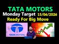 Tata Motors Share Monday Target | TMPV And TMCV Share Monday Target | 15/6/2026 |