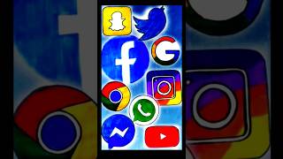 Social Media App Drawing 2023 | Facebook, Whatsapp, Instagram, YouTube, Messenger, Snapchat, Twitter screenshot 5