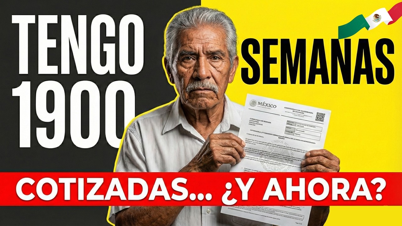 ¿Tienes 1,900 Semanas Cotizadas? El ERROR que HUNDE tu Pensión IMSS (Guía 2026)