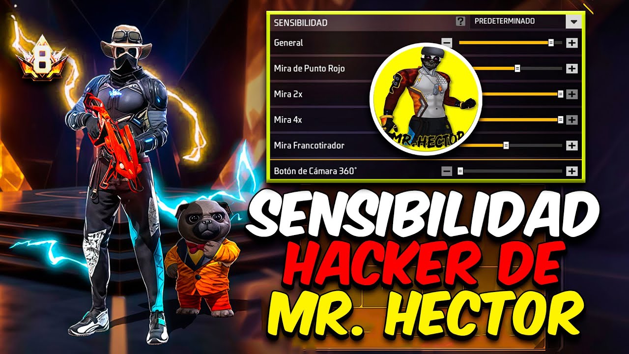 ✅ SENSIBILIDAD + BOTON de Mr.Hector😱 Rey del Karma👑 Y SE PEGA TODO ROJO 👺( FREEFIRE)