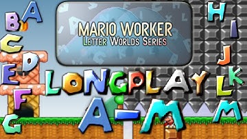 Mario Worker: Letter Worlds Series (v1.51) Longplay (Part 1 of 3) (A-M)