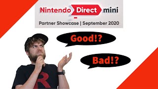 Nintendo Direct Mini: Partner Showcase Reaction September 2020