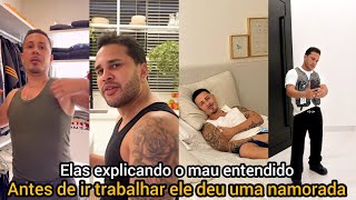 Lucas Guimarães dá uma namorada com Carlinhos Maia antes de ir trabalhar - Ele se faz de durão ♥️