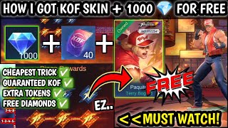 HOW I GOT KOF SKIN + 1000 DIAMONDS FREE?! (MUST WATCH) | KOF 97 DRAW  EVENT 2024 - MLBB