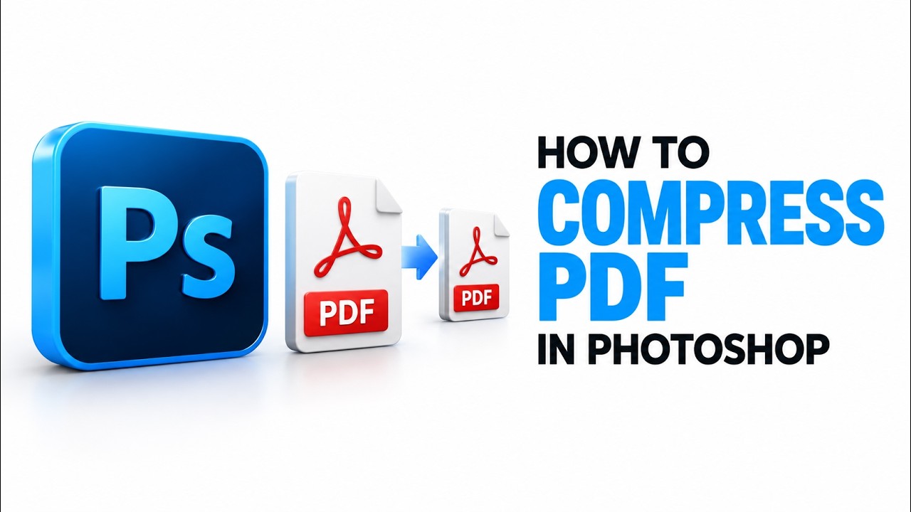 How to Compress PDF in Photoshop | Reduce PDF File Size Easily - YouTube
