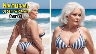 Natural Older Women Over 60 Fashion | Striped Bikinis | Fashion Tip 5