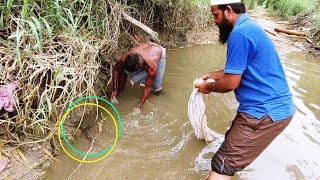 Best Cast Net fishing video  |Patanfish Rohufish and catfish five types of fishes in Net fishing|