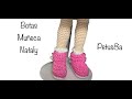 Como tejer botas 👢 muñeca Nataly (English subtitles)  Amigurumis by Petus 😘