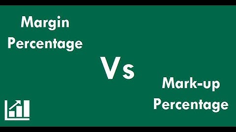 Margin Percentage Vs Mark-up Percentage
