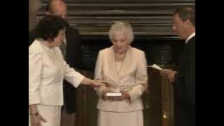 Swearing in Justice Sonia Sotomayor
