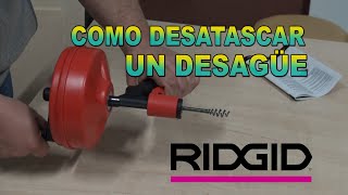 Desatascador RIDGID Power Spin. Tuberías limpias!!!!