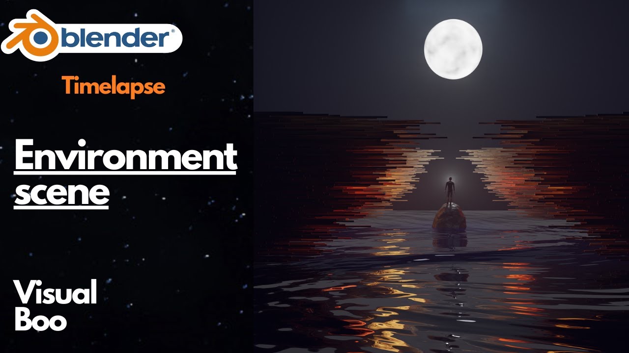 Environment scene in blender 2.83 timelapse tutorial - YouTube